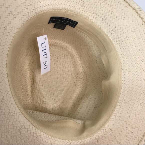 NWT Madewell x Wyeth Straw Kassia Pattern Beaded Wide Brim Straw Rancher Hat OS - Picture 10 of 10